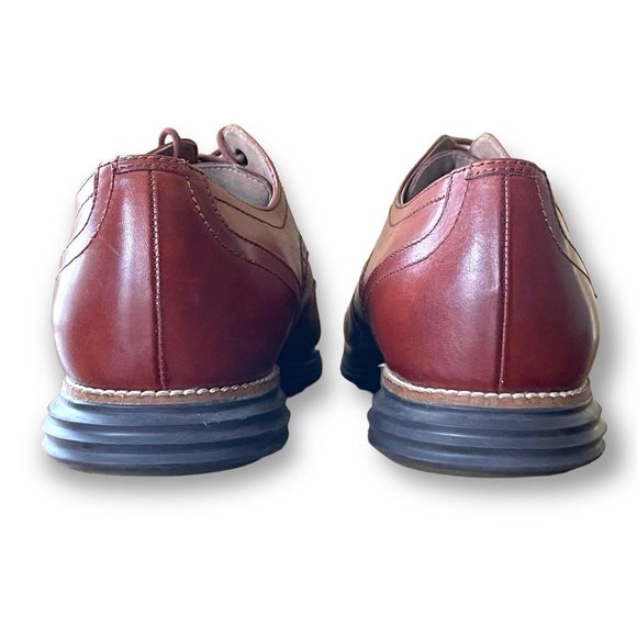 Cole Haan Grand OS Original Wingtip Oxford Mens Sz 10.5W Shoe Brown Leather Shoe - Picture 6 of 9